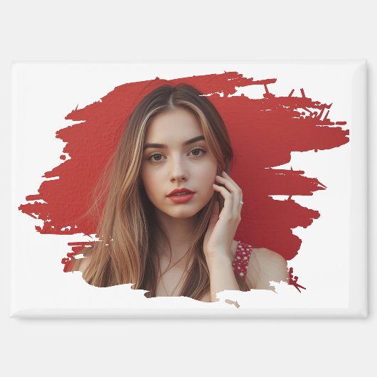 Paint Brush Photo マグネット (正面)