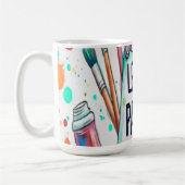 Paint Brushes Let's Paint コーヒーマグカップ (左)