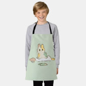 Paint bunny apron  エプロン (着用した状態)