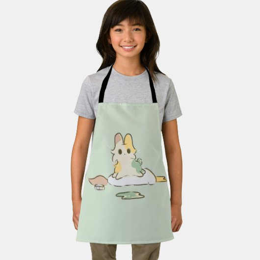 Paint bunny apron  エプロン (インサイチュ)