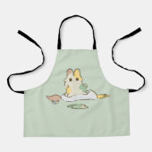 Paint bunny apron  エプロン (正面)
