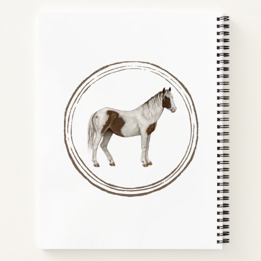 Paint Horse Notebook ノートブック (裏面)