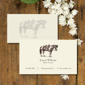 Paint Horse Western Training Business Cards 名刺