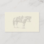 Paint Horse Western Training Business Cards 名刺 (裏面)