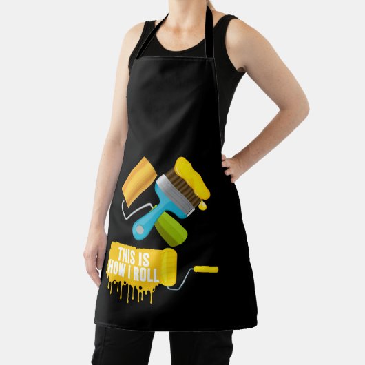 Paint Roller & Brush This is How I Roll エプロン (インサイチュ)
