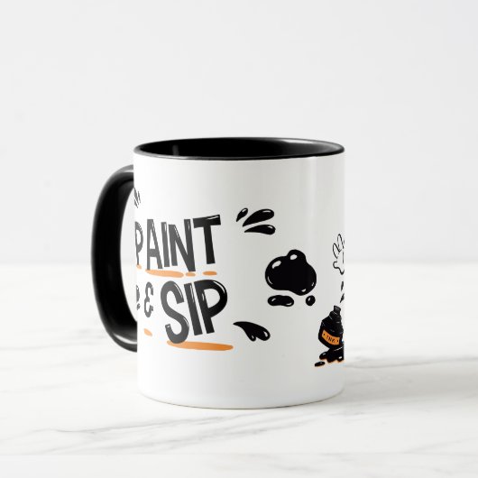 Paint & Sip マグカップ (正面左)