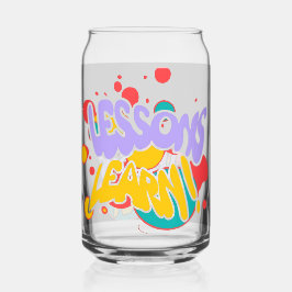  PAINT SPLASH LESSONS LEARN GLASS CUP ガラス缶
