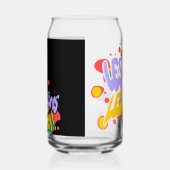 PAINT SPLASH LESSONS LEARN GLASS CUP ガラス缶 (右)