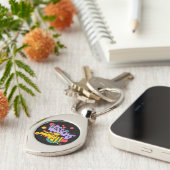 PAINT SPLASH LESSONS LEARN METAL KEYCHAIN キーホルダー (側面)