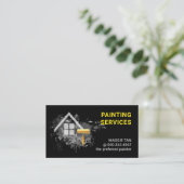 Paint Splatter Home Painting Service 名刺 (スタンド正面)