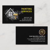 Paint Splatter Home Painting Service 名刺 (正面/裏面)