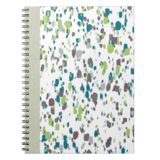 Paint Splatter Journal – Green, Blue & Purple Art ノートブック