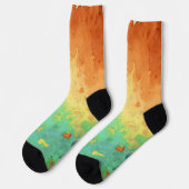 Paint Stain Sustainable Premium Crew Socks ソックス (左)
