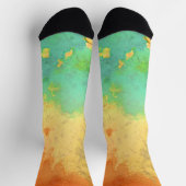 Paint Stain Sustainable Premium Crew Socks ソックス (上部)