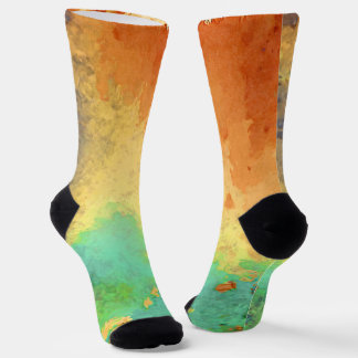 Paint Stain Sustainable Premium Crew Socks ソックス