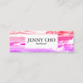 Paint stripe Handmade Texture SIZE PRICE HANG TAG スキニー名刺 (正面)