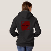 Paint the town red print hoodie パーカ (裏面フル)