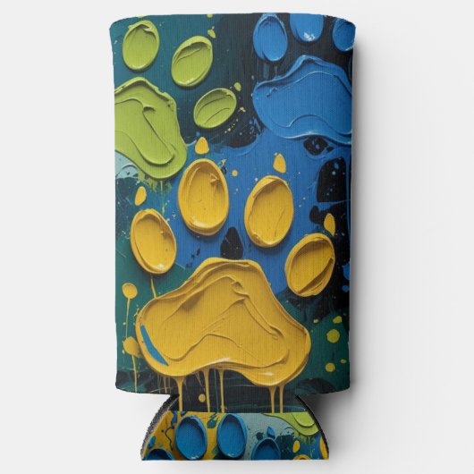 Paint with paws スリム缶クーラー (正面)