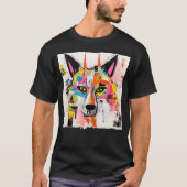 PAINT Wolf Figure Meets Urban Graffiti Styl Tシャツ (正面)