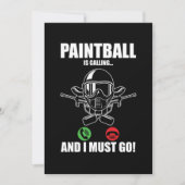 PaintballがPaintball Player Marker Giftを呼んでいる 招待状 (正面)