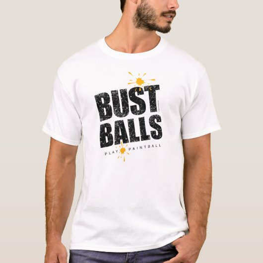 Paintball Bust Balls T-Shirt Tシャツ (正面)
