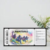 Paintball Gift Certificate 招待状 (スタンド正面)
