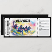 Paintball Gift Certificate 招待状 (正面/裏面)