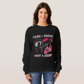 Paintball Player Yeah I Shoot Like A Girl Paintbal スウェットシャツ (正面フル)