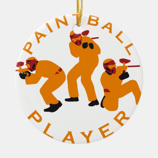 paintball players セラミックオーナメント (正面)