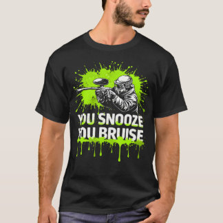 Paintball Scenario Snooze Bruise Woodsball Tシャツ