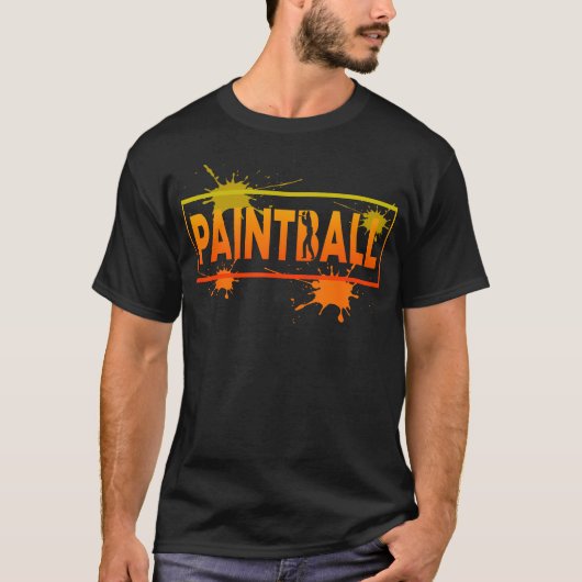 Paintball Splatter Field Tactical Game Tシャツ (正面)