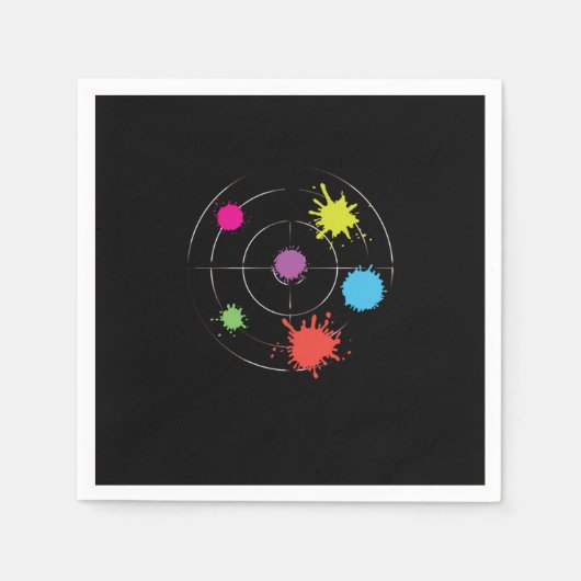 Paintball Target Paintball Game Paintball Player G スタンダードカクテルナプキン (正面)