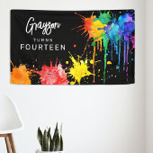 Paintballing Birthday Party 横断幕