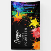 Paintballing Birthday Party 横断幕 (縦)