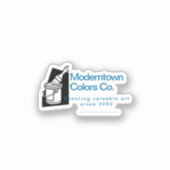 Paintbrush Vector Painterアーティストビジネス情報 シール (正面)