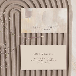 Painted Abstract | Elegant Minimalist Neutral 名刺