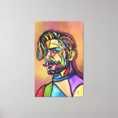 Painted Art Man Canvas Print キャンバスプリント (正面)