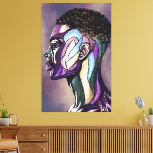 Painted Art Man Canvas Print キャンバスプリント (インサイチュ (リビング))