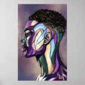 Painted Art Man Poster ポスター (正面)