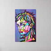 Painted Art Woman Canvas Print キャンバスプリント (正面)