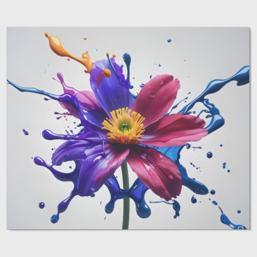 Painted Blossom ラッピングペーパー (フラット)