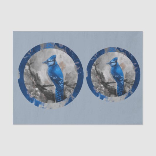 Painted bluejay DBL 薄葉紙 (正面)