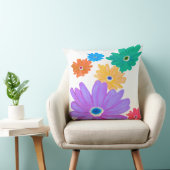 Painted Bold Blooming Flower Design クッション (椅子)