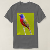 Painted Bunting 1 Tシャツ (デザイン正面)