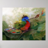 Painted Bunting Print ポスター (正面)