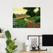 Painted Country Dirt Road Poster ポスター (ホームオフィス)