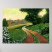 Painted Country Dirt Road Poster ポスター (正面)