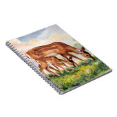 Painted Deer Mom and Baby ノートブック (右側)