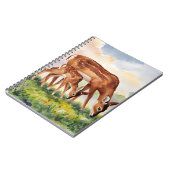 Painted Deer Mom and Baby ノートブック (左側)