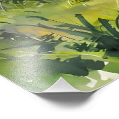 Painted Deer Mom and Baby フォトプリント (角)